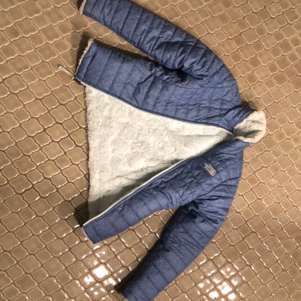 Kids reversible north face jacket